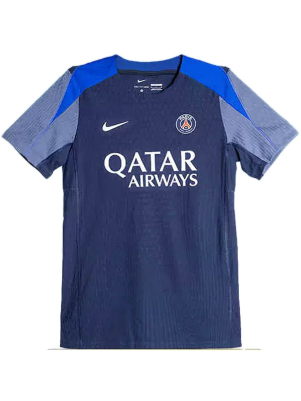 Paris saint-germain maillot d'entraînement d'avant-match pour adulte édition spéciale uniforme de football bleu pour homme tenue de sport haut 2025-2026